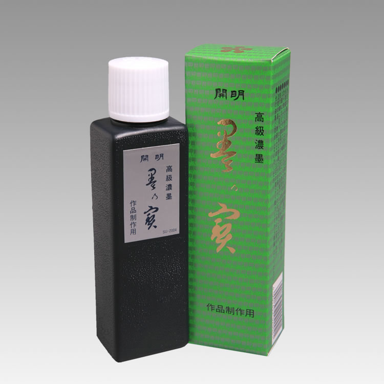 SU2004/墨乃宝/4901452020041/120g/0円/漆黒で渇筆の伸びがよく、墨象用として最適な膠系液墨。